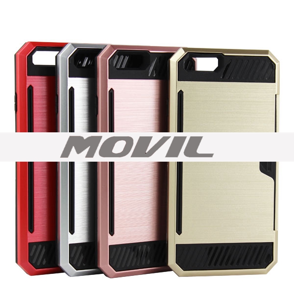 NP-2623 PU de TPU con ranura para tarjeta para iPhone 6-2